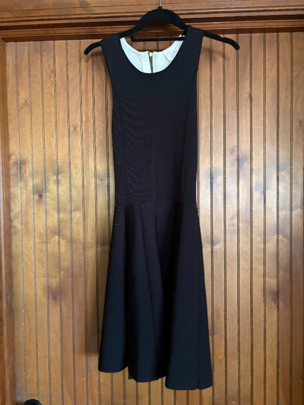 Fitted Black and White Dress